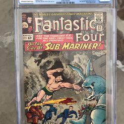 Fantastic Four #33 (1964) CGC 6.5 — O/w to White Pages; 1st app Of Attica