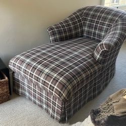 Chaise Lounge In Ralph Lauren Fabric