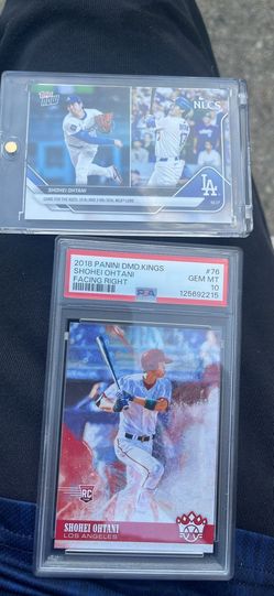 PSA 10 Ohtani 2018 rookie and LA card