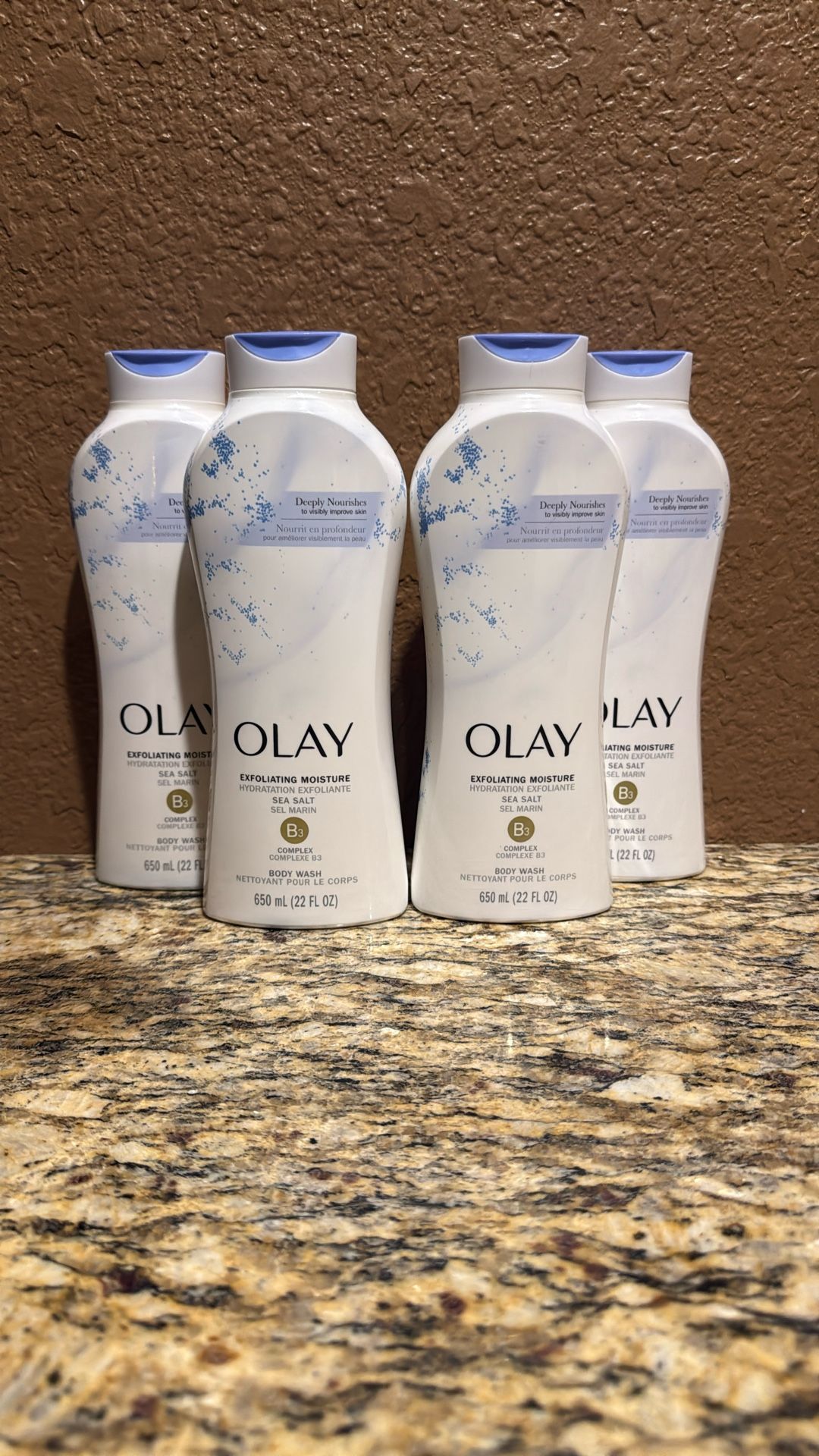4 - Olay Exfoliating Moisture Body Wash