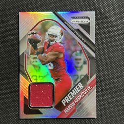 2025 Panini Prizm Silver Marvin Harrison Jr Premier Jersey PJY-MHJ Mem Cardinals