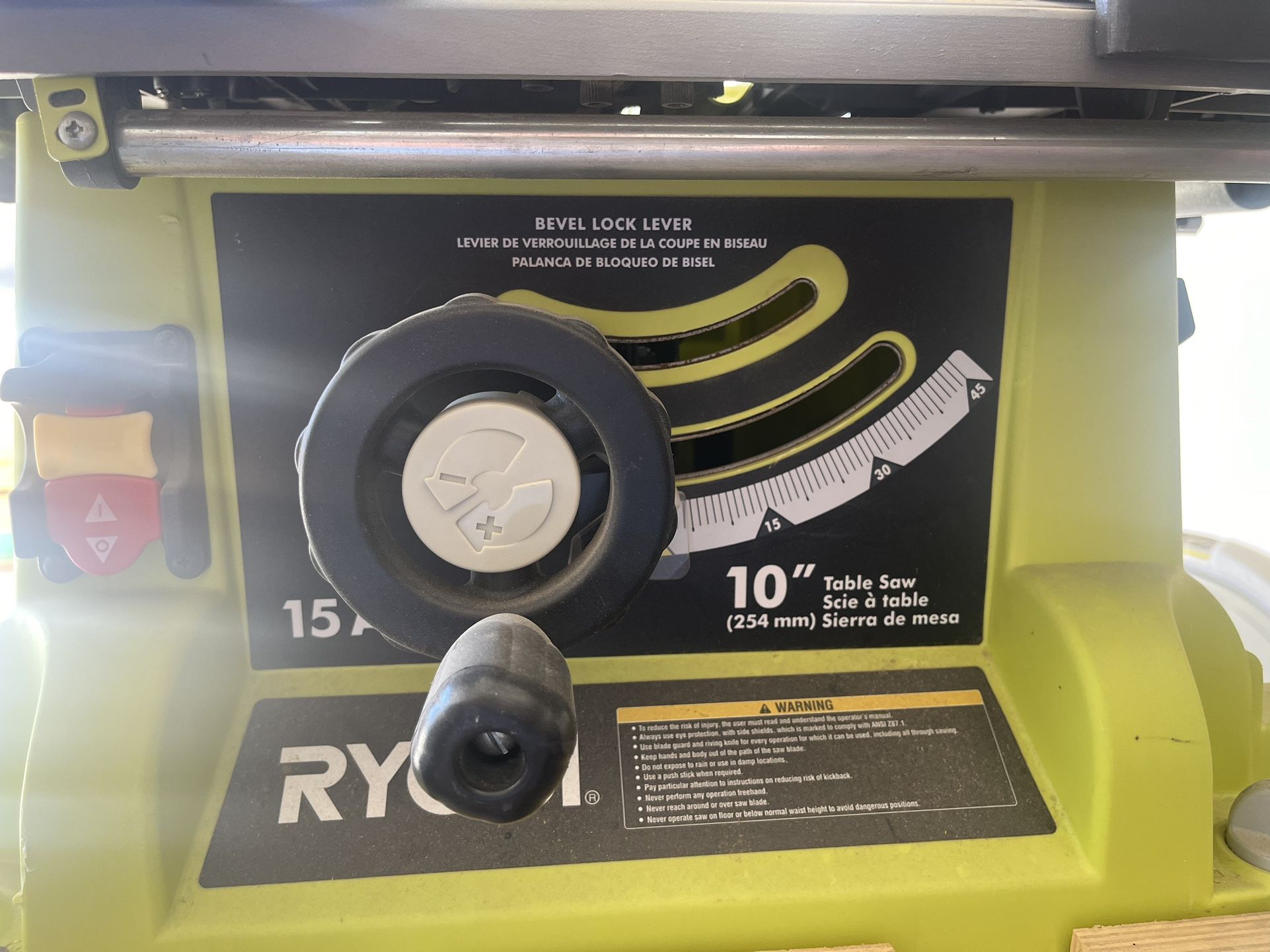Ryobi Table Saw With Stand