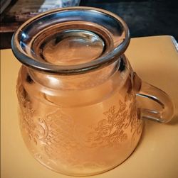 Amber glass replacement cream pitcher