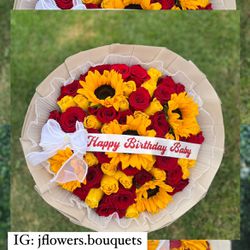 Sunflower Bouquet 🌻🌹