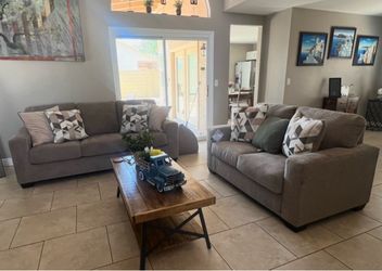 Gray Bristaview Sofa and Loveseat Set