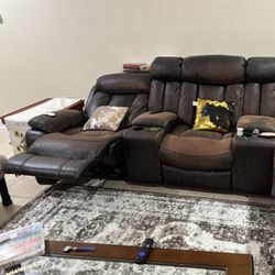 Must go This Weekend: Sectional Sofa With Recliners