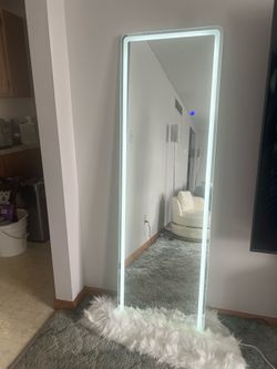 Led full-length mirror