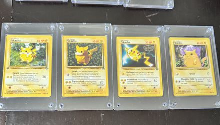 Pikachu Pro Cards Lot