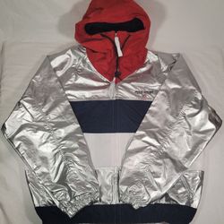 Polo Ralph Lauren Windbreaker Silver Limited Edition Olympic Jacket Men (M)