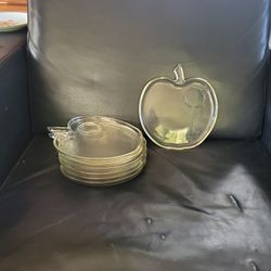 Set Of 7 Apple Plates