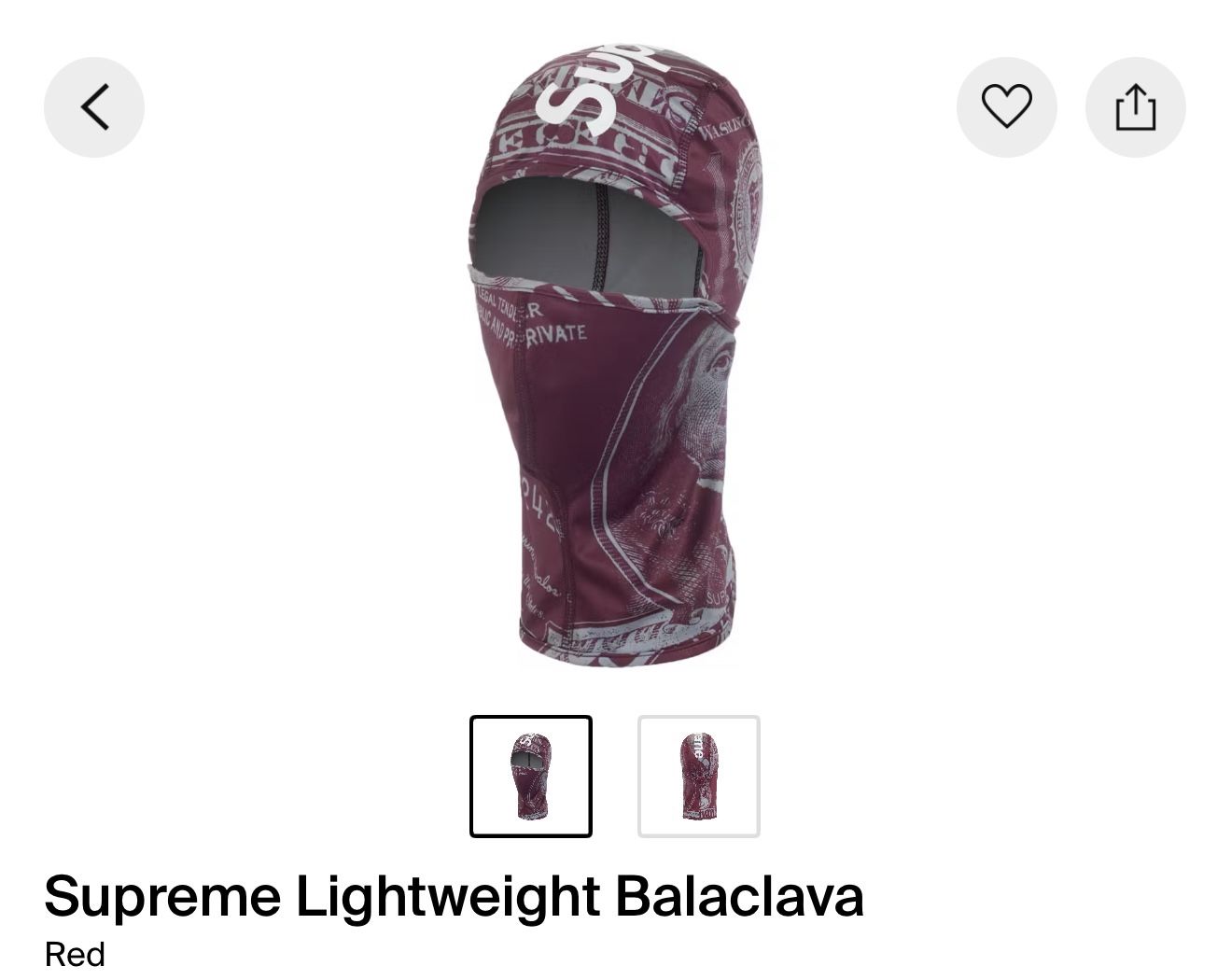 Supreme Balaclava (2025)