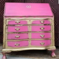 Pink Lingerie Chest / Secretary Desk 