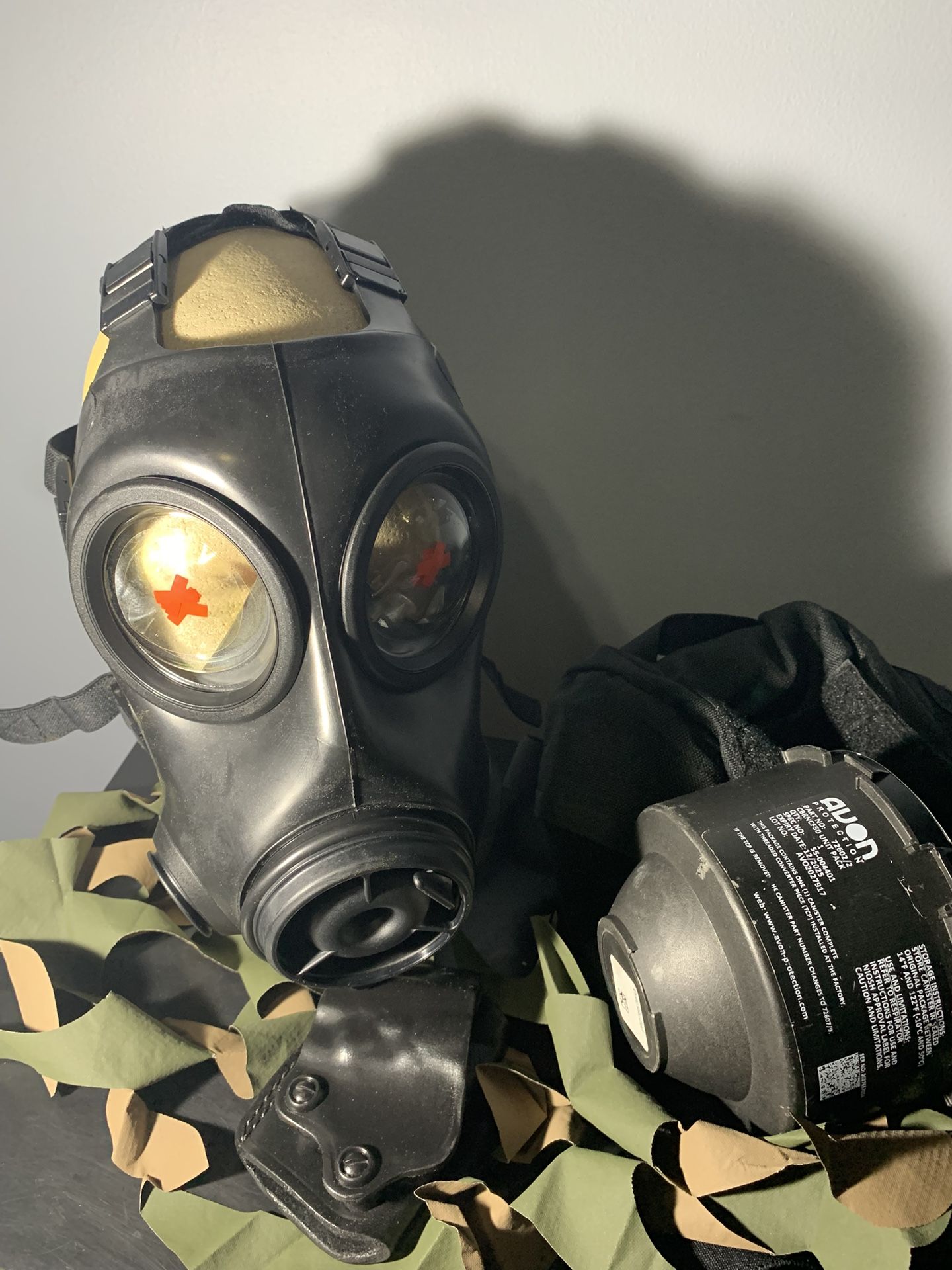 Avon Fm12 Size 1.2.3 Black Gas mask 