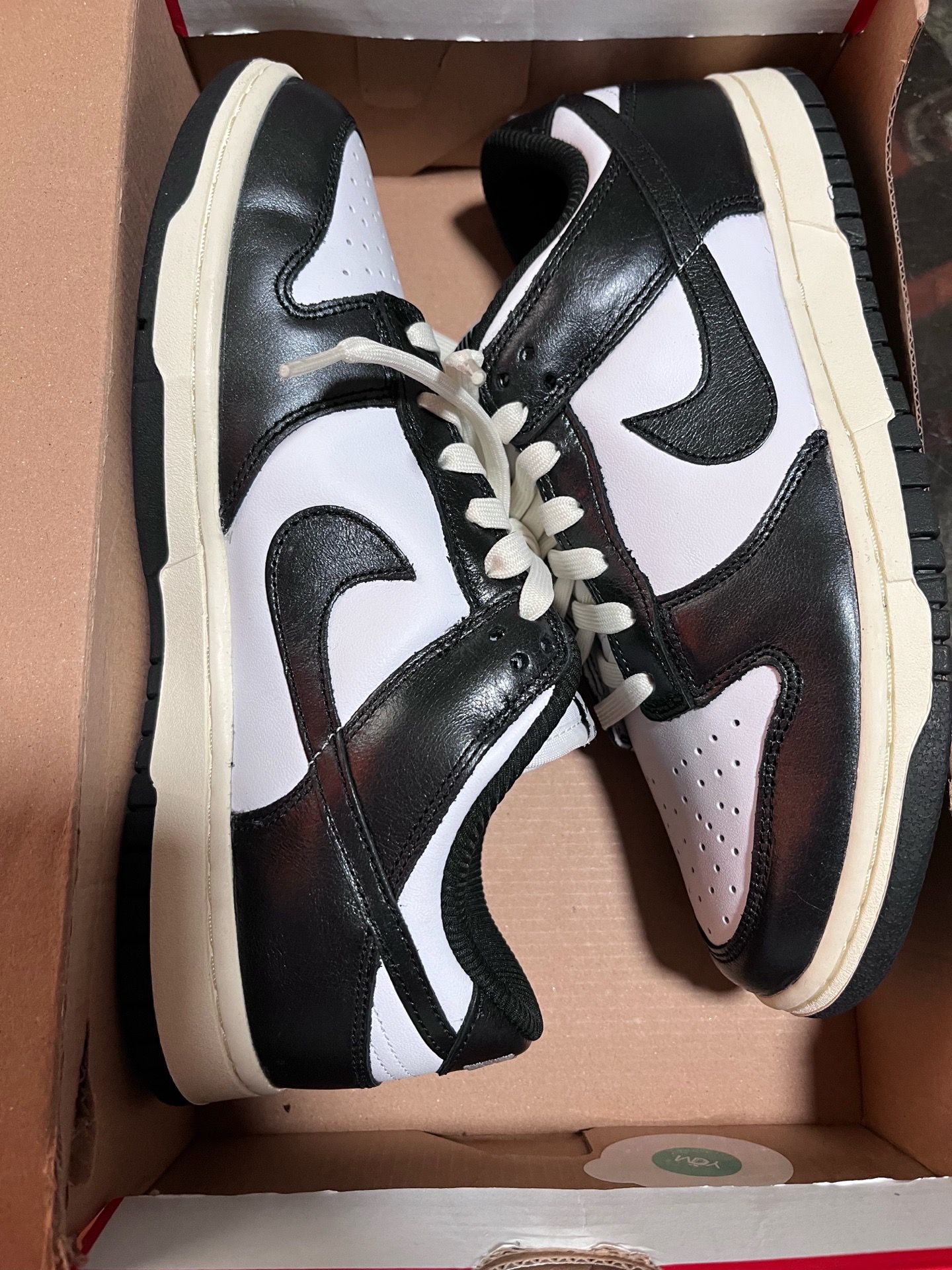 Nike dunk vintage panda size 8 men