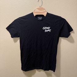 Men’s Large Glamis Bums 100% Cotton Black White Short Sleeve T-shirt