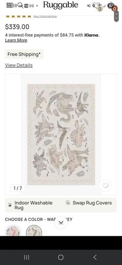 Ruggable Washable Rug with Padding