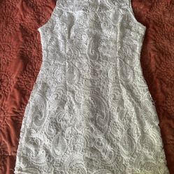 AX Paris White Halter Sheath Mini Dress