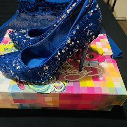Royal Blue Ed Hardy Heels