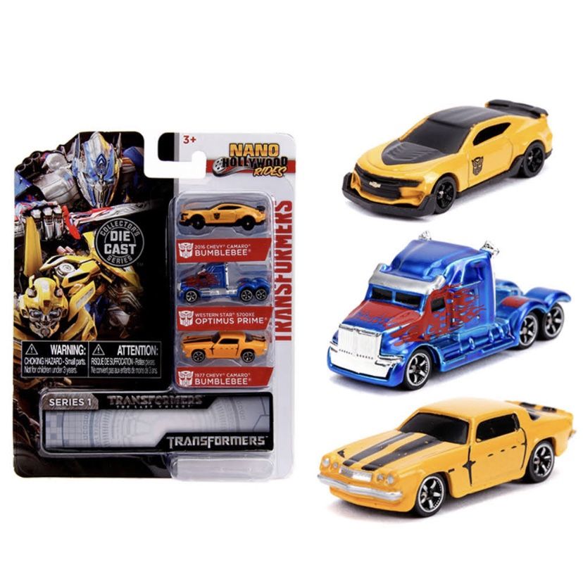 Jada Toys Nano Hollywood Rides Transformers 3pk Die Cast Vehicles