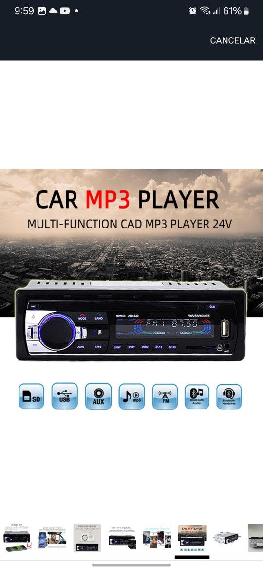 Car Stereo MP3 PLAYER Multi-funtion