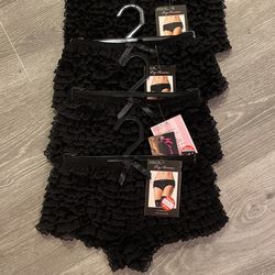 Leg Avenue Black Booty Lace Shorts