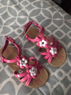 Girls toddler sandals size 10. Brand new