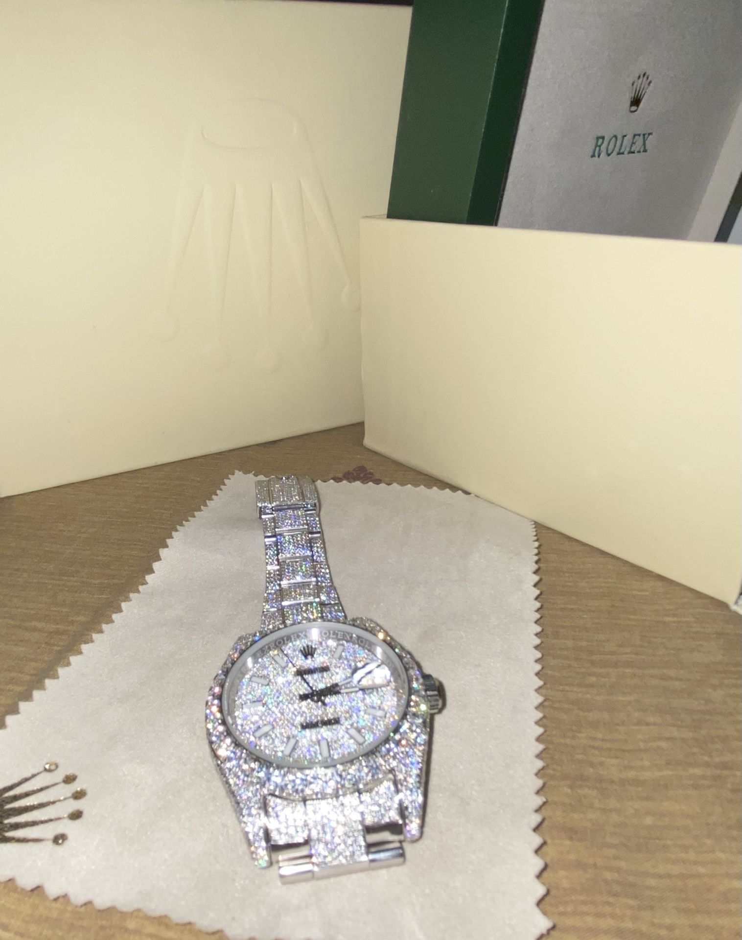 Rolex Datejust Iced Out Bust Down