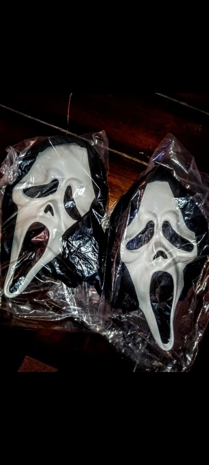 Lot Of (2) Hero Sidney Attack Scream Latex Masks 1990's Ghostface Mask
