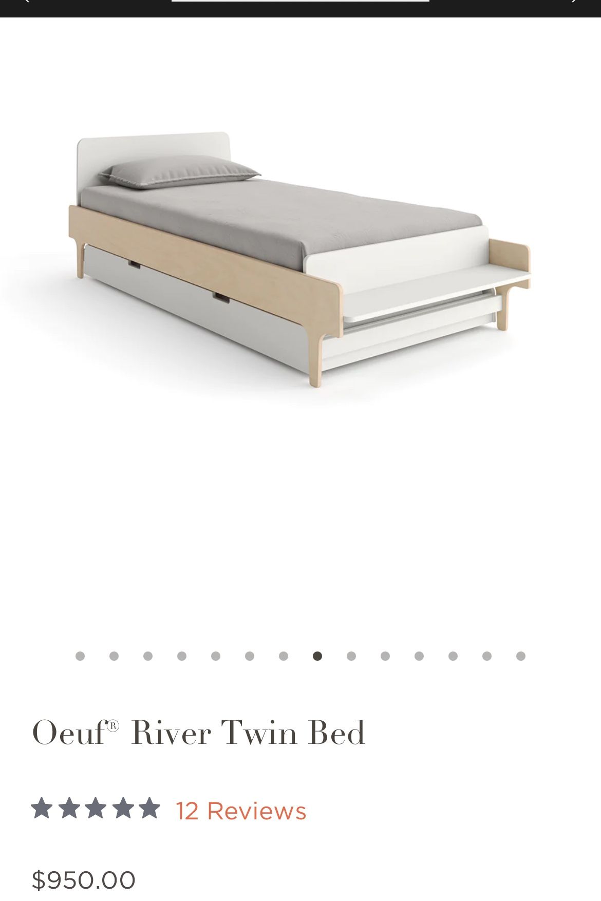 Oeuf River Twin Bed & Trundle
