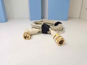 Monster Cable RG6 Coaxial Cable - Gold Plated Right-Angle (For Cable Internet/Modem)
