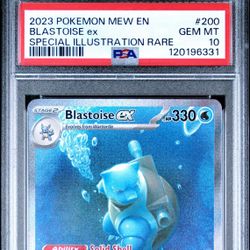2023 POKEMON MEW EN-151 | SPECIAL ILLUSTRATION RARE BLASTOISE EX 200 PSA 10