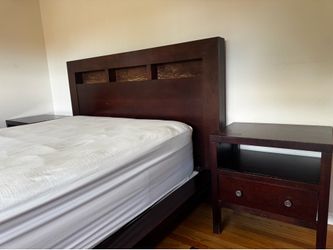 Russell’s Furniture Queen Bed and Two Nightstands