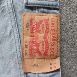501 Levis Jeans Mens 38x30 