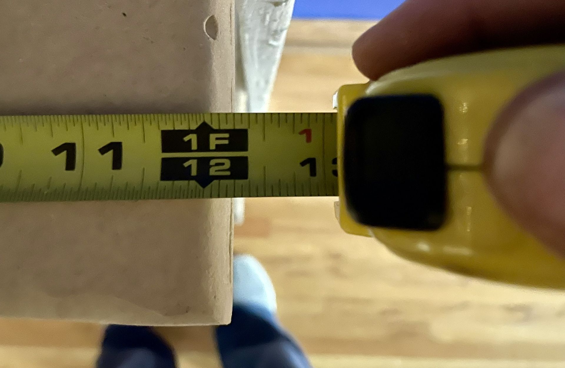 45” Narrow White Shelf