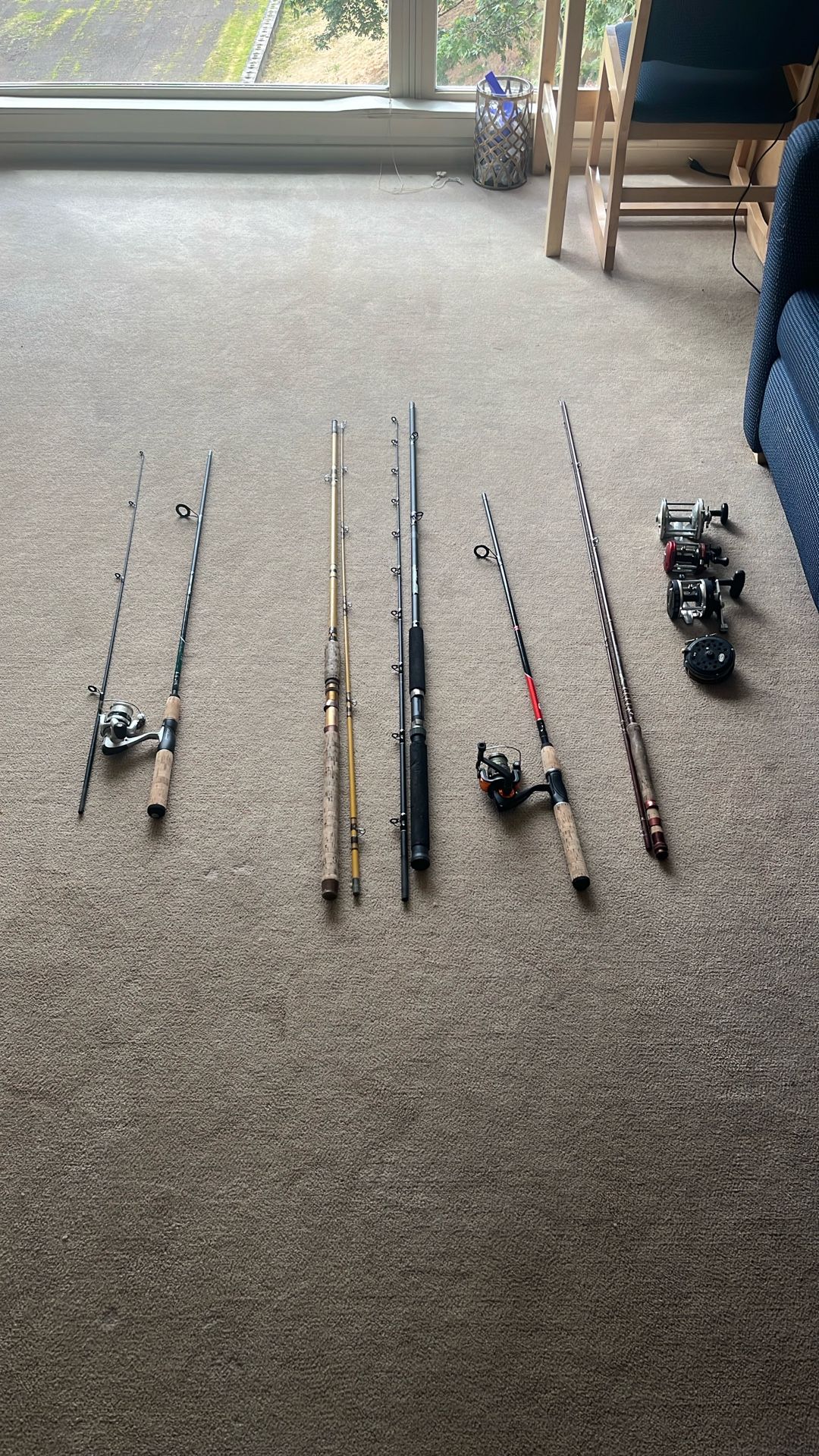 Lot Of Fishing Reels+rods