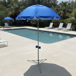 Wondershade Ultimate Portable Sun Shade Adjustable Outdoor Patio & Beach Umbrella w/ Tripod Base! Great condition! 8’ tall 64in Shade Diameter