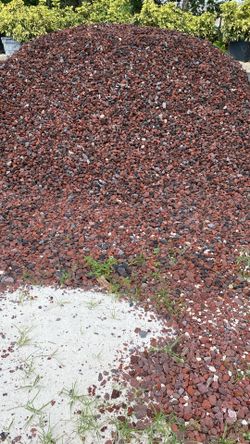 Red Lava Rock - Yard