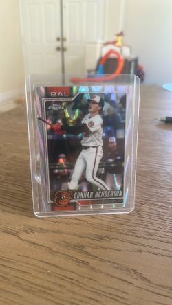 Topps Chrome Gunnar Henderson Baltimore Orioles wave ray