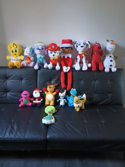 E stuffed animals characters $20 for all