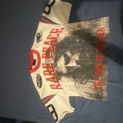 Cotton Cropped Rare Peace Shirt 