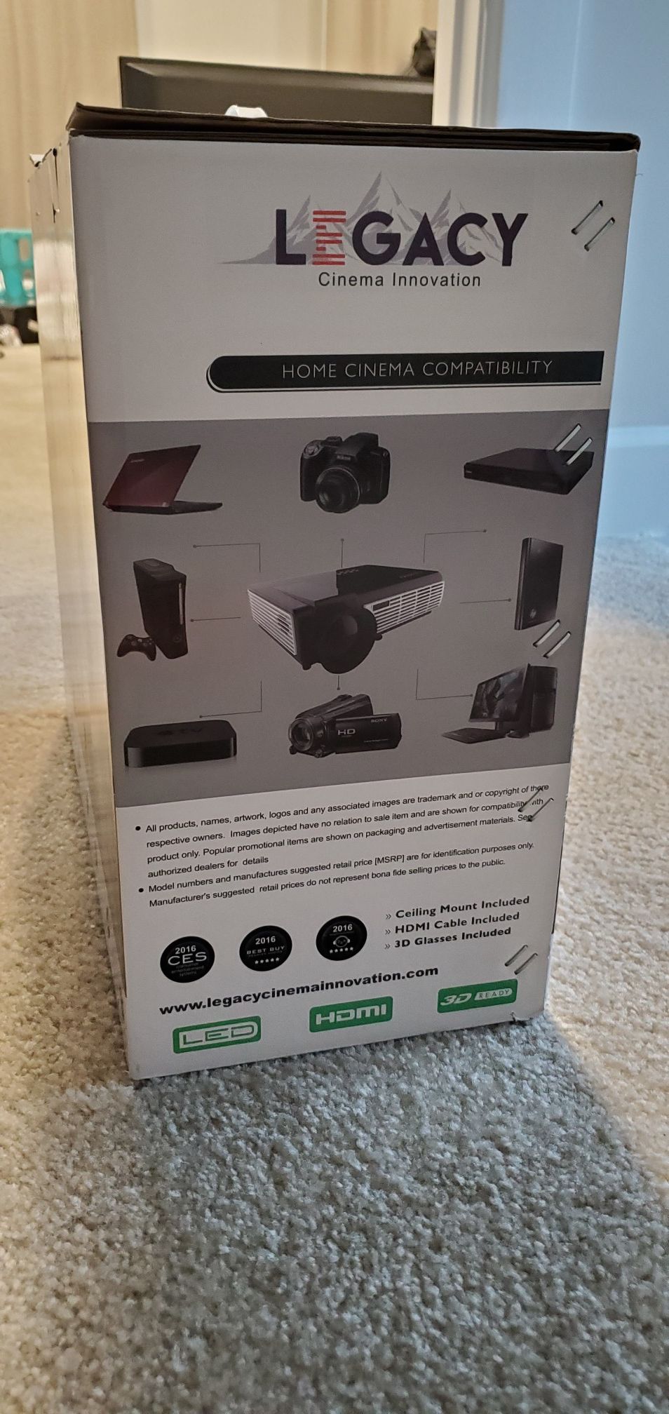IN HOME PROJECTOR SETUP MSRP-$4,356