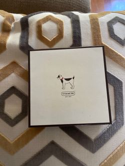 COACH AUTHENTIC DOG LEASH BROWN LEATHER NEW