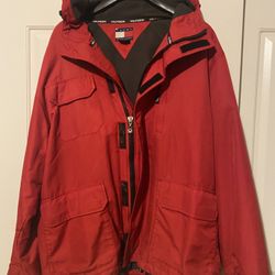 Red Tommy Hilfiger Winter Jacket
