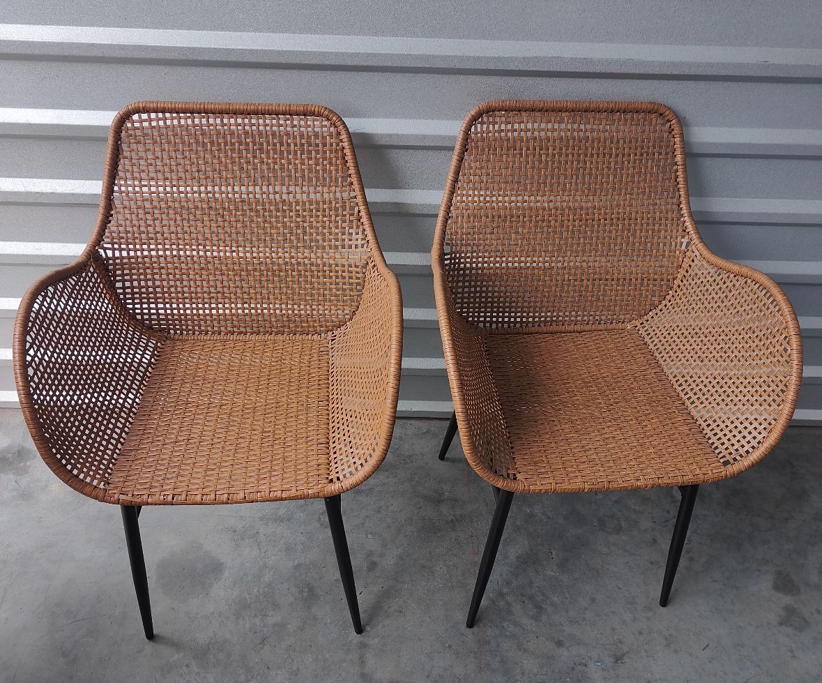  Woven Chairs - 2  : Adult Size Comes As Pair