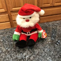 Vintage 1998 TY Beanie Babie  “Santa”.  Size approximately 9 inches tall.  Brand new with tags. 