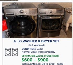 Washers and dryers