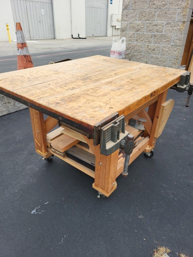 Rolling Work Table 52"x48"