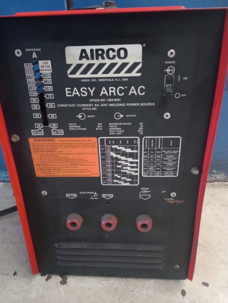 Airco Easy Arc Ac Stick Welder