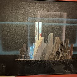 1980 Vintage 3D Mirror Art