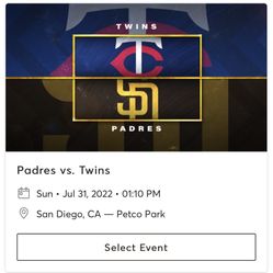 San Diego Padres vs Twins Sunday